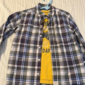 Carter’s plaid button down set